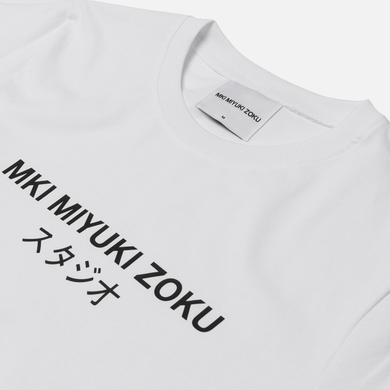 Мужская футболка MKI Miyuki-Zoku Studio Classic Logo White