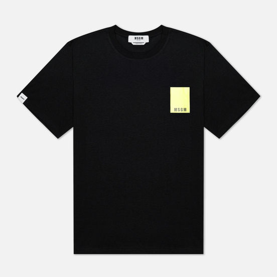 Мужская футболка MSGM Fluo Framis Logo Black