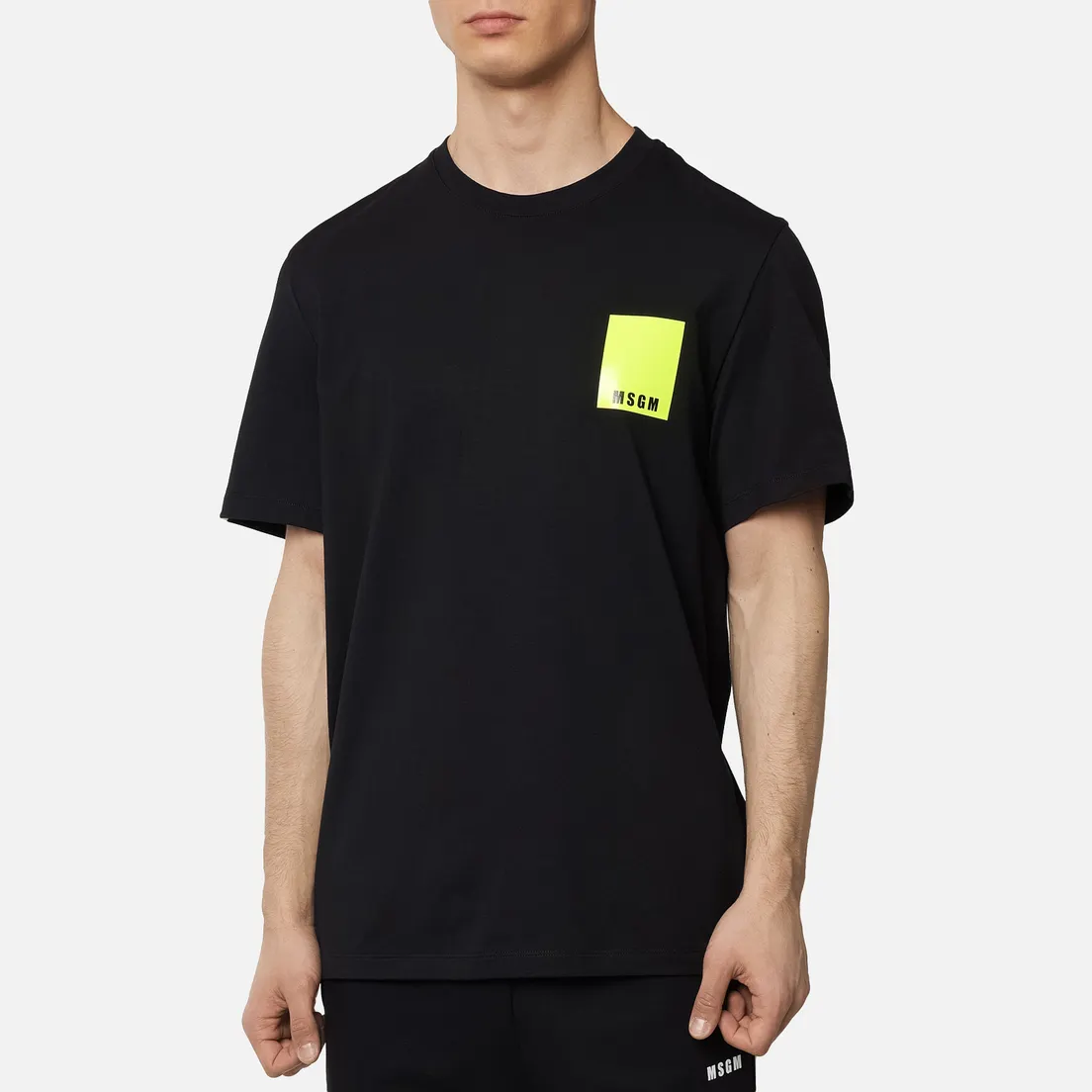 MSGM Мужская футболка Fluo Framis Logo