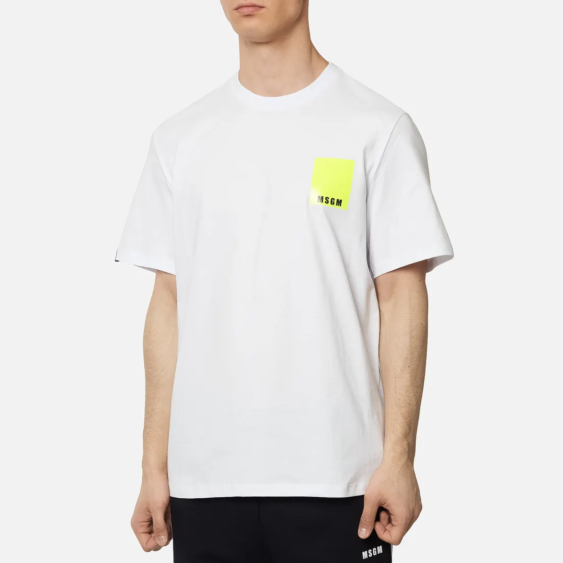 MSGM Мужская футболка Fluo Framis Logo