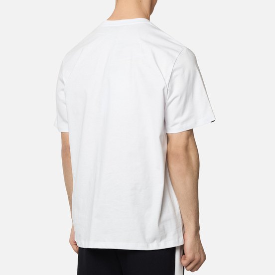 Мужская футболка MSGM Fluo Framis Logo Optical White