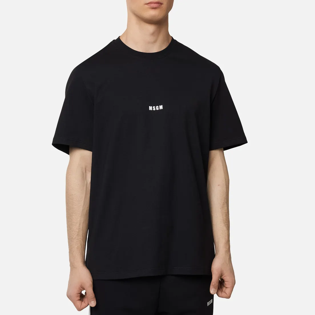 MSGM Мужская футболка Micro Logo Print MSGM