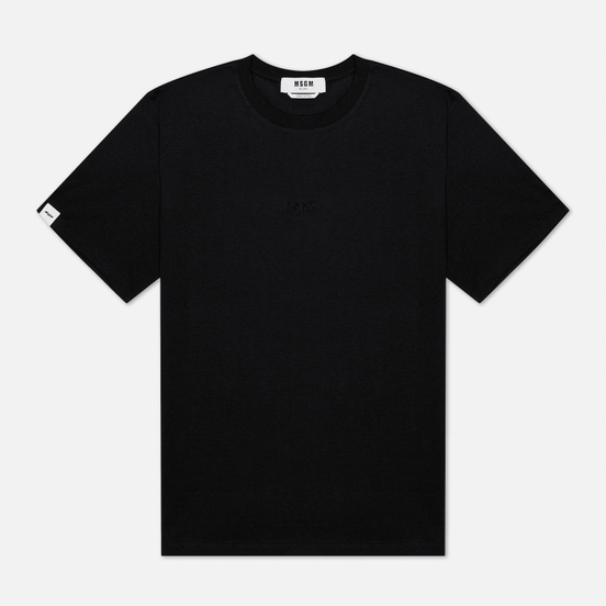 Мужская футболка MSGM Raised Logo Black