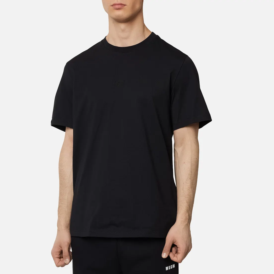 MSGM Мужская футболка Raised Logo