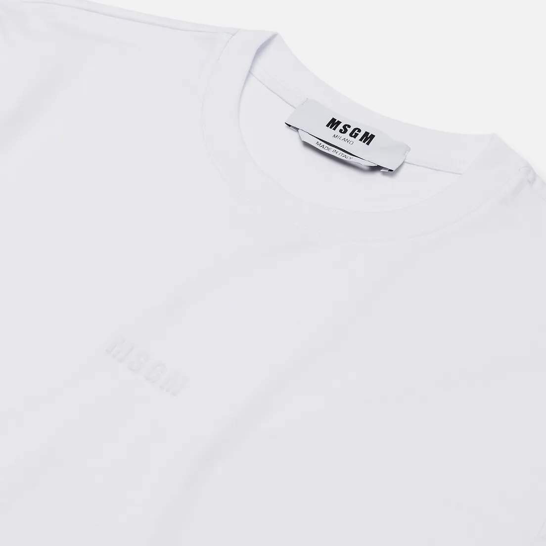MSGM Мужская футболка Raised Logo