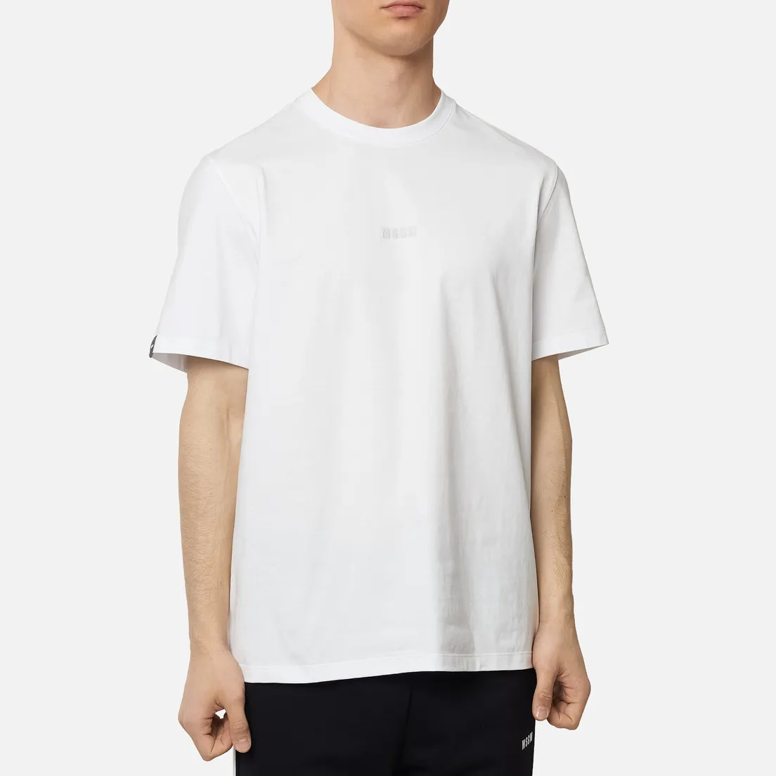 MSGM Мужская футболка Raised Logo