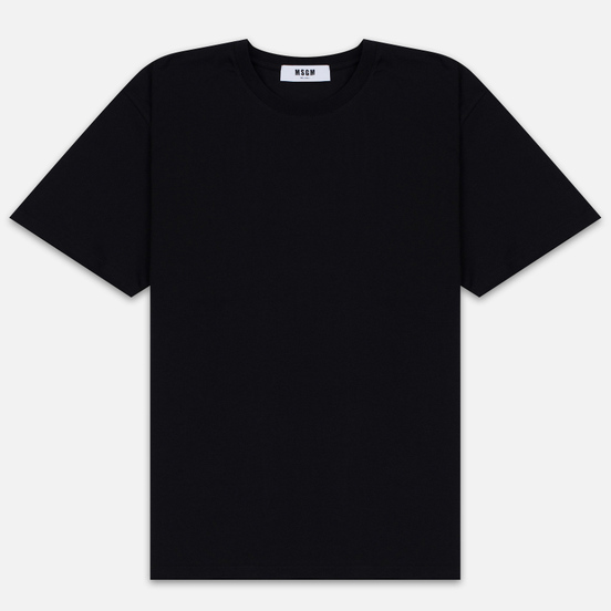 Мужская футболка MSGM Scoop Neck Back Print Black