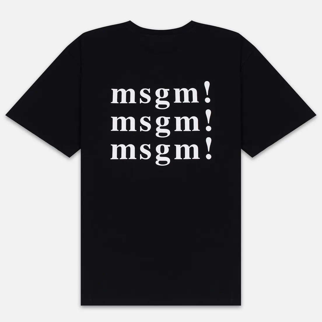 MSGM Мужская футболка Scoop Neck Back Print