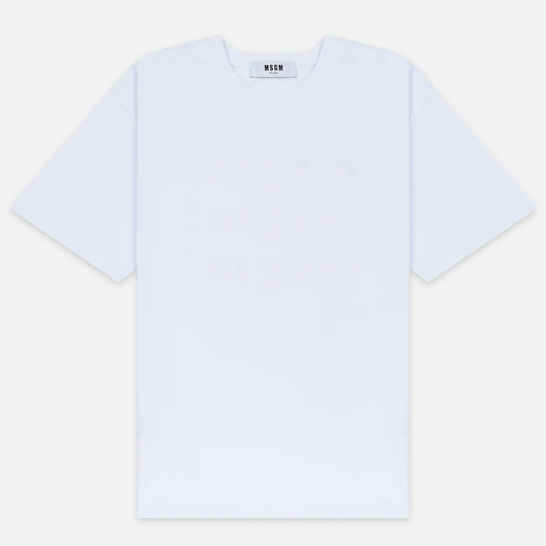 MSGM Мужская футболка Scoop Neck Back Print