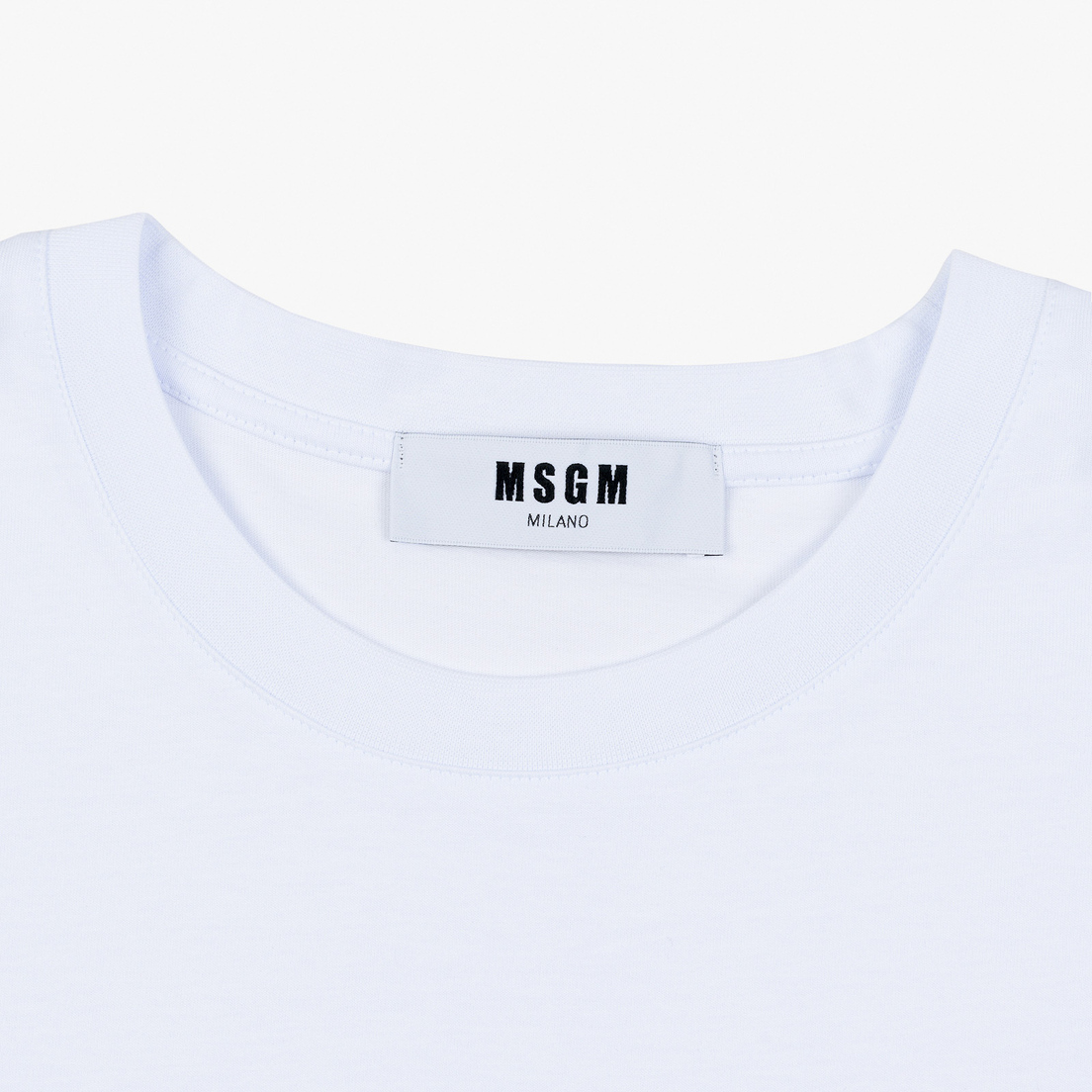 MSGM Мужская футболка Scoop Neck Back Print