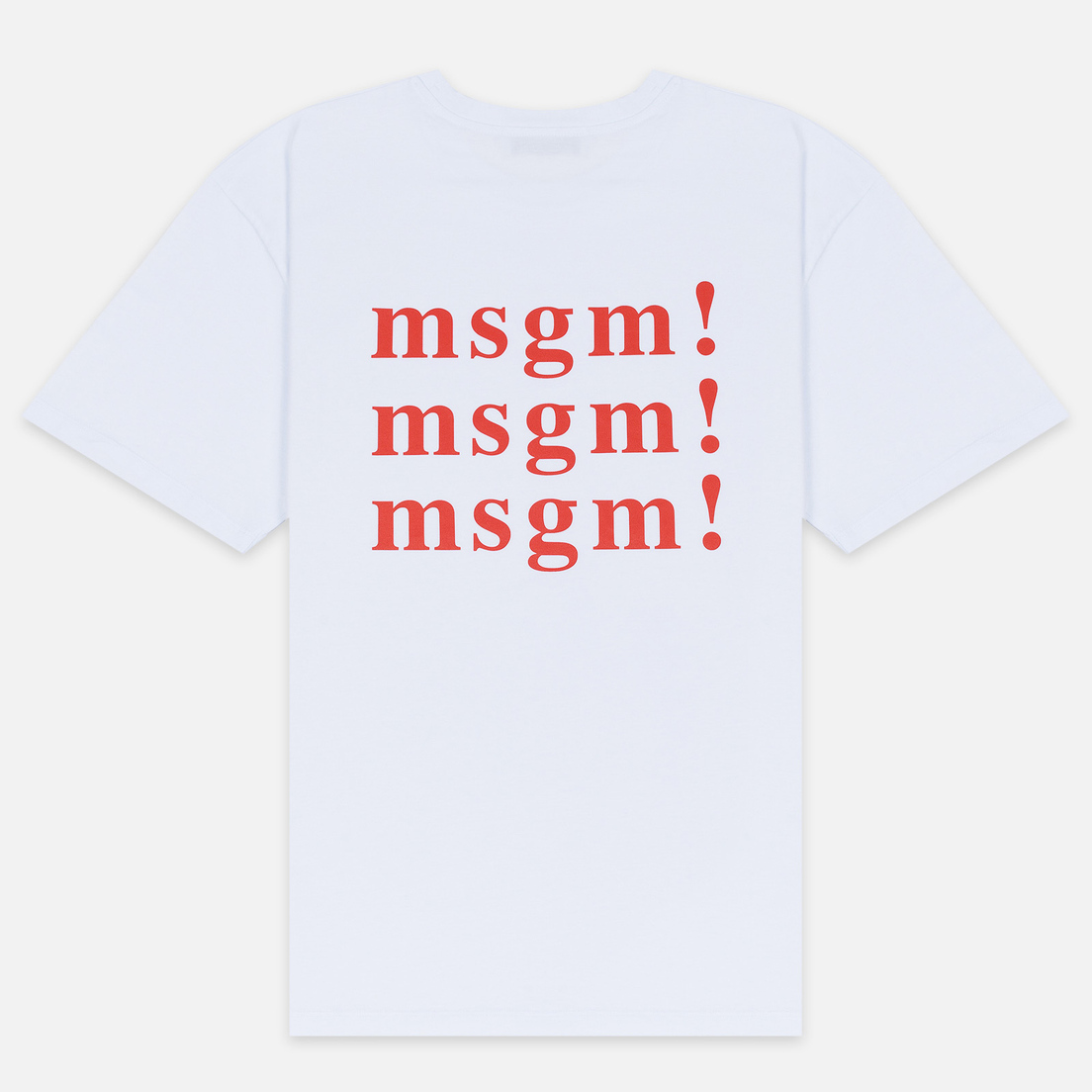 MSGM Мужская футболка Scoop Neck Back Print