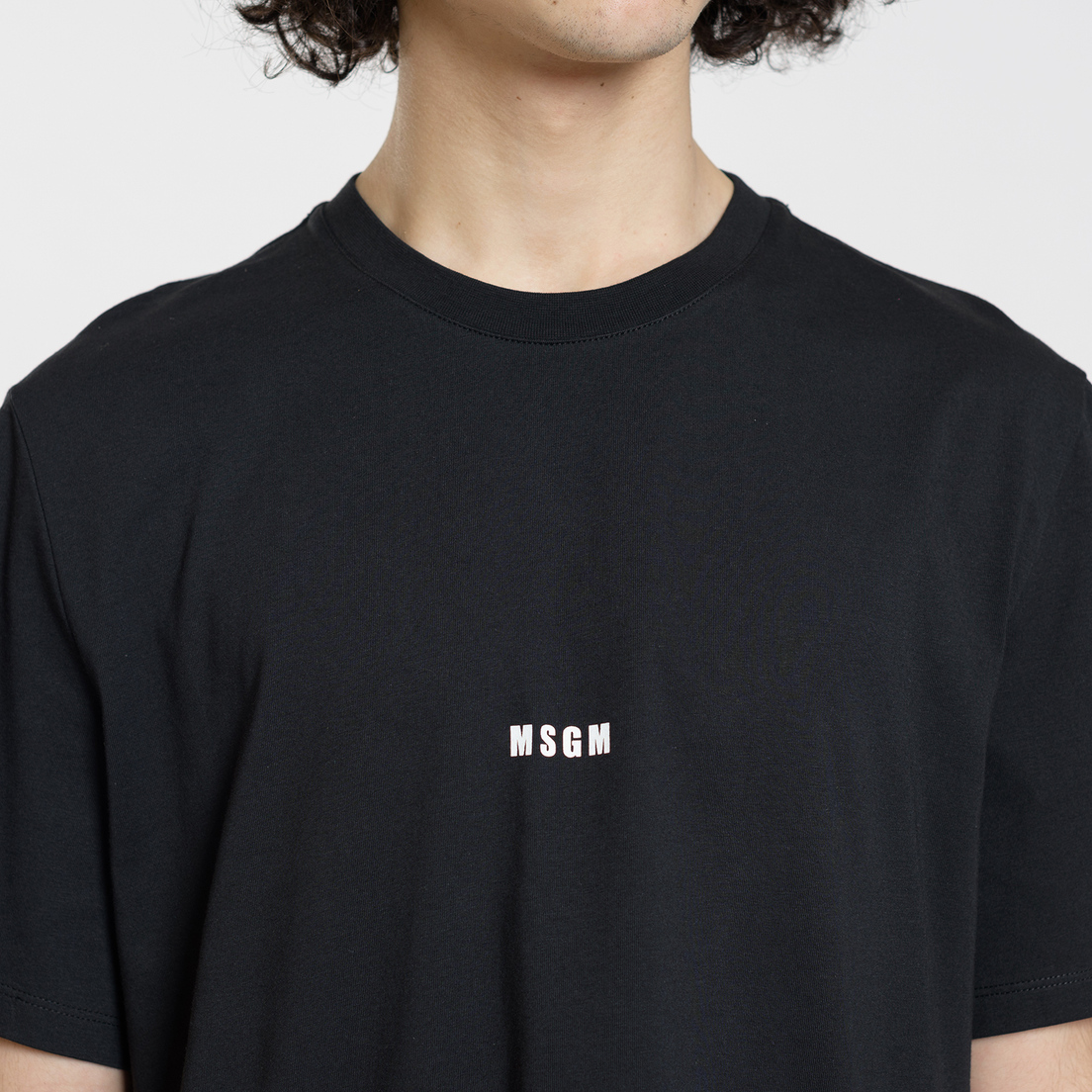 MSGM Мужская футболка Shiro And Logo Print