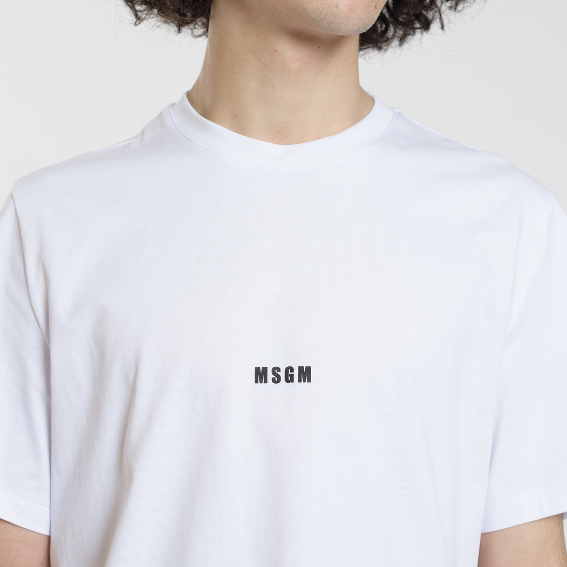 MSGM Мужская футболка Shiro And Logo Print
