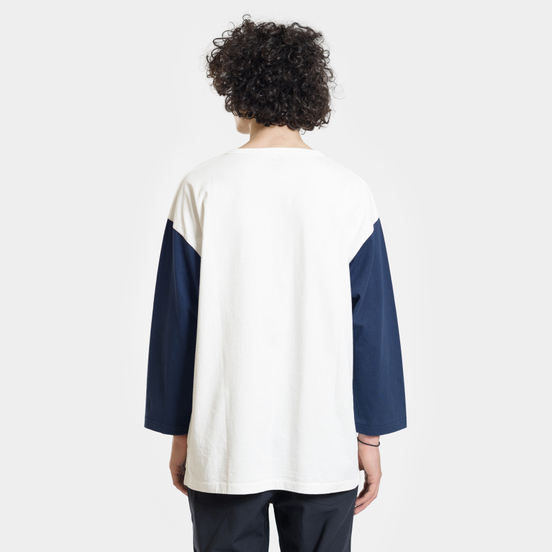 Мужская футболка Nanamica Nanamican Baseball Off White/Navy