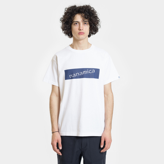 Мужская футболка Nanamica Nanamican Logo White