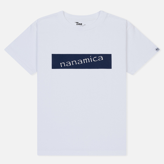 Мужская футболка Nanamica Nanamican Logo White