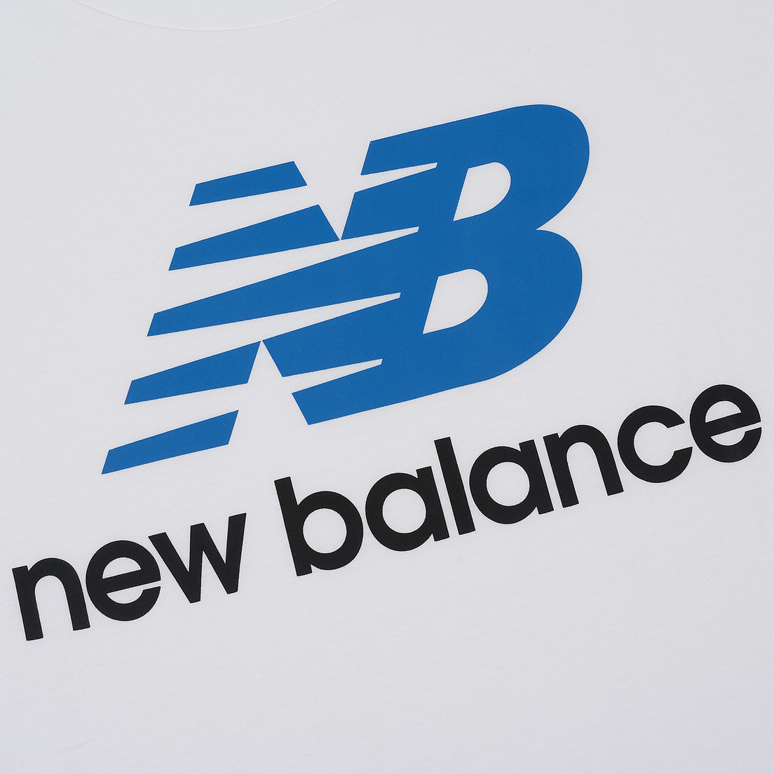 New Balance Мужская футболка Essentials Stacked Logo White