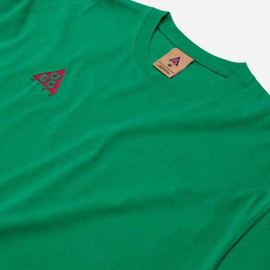 Мужская футболка Nike ACG NRG Logo Lucid Green/Sport Fuchsia
