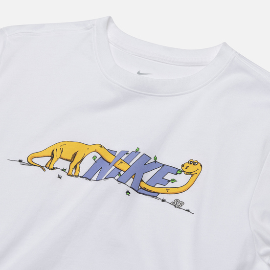 Мужская футболка Nike SB Dinonike White