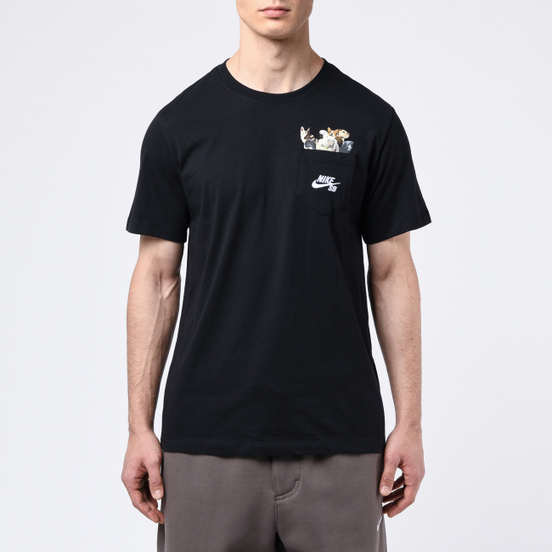 Мужская футболка Nike SB Dog Black/White