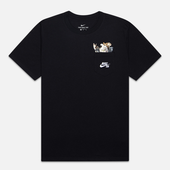 Мужская футболка Nike SB Dog Black/White