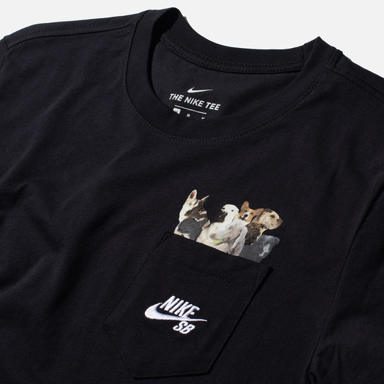 Мужская футболка Nike SB Dog Black/White