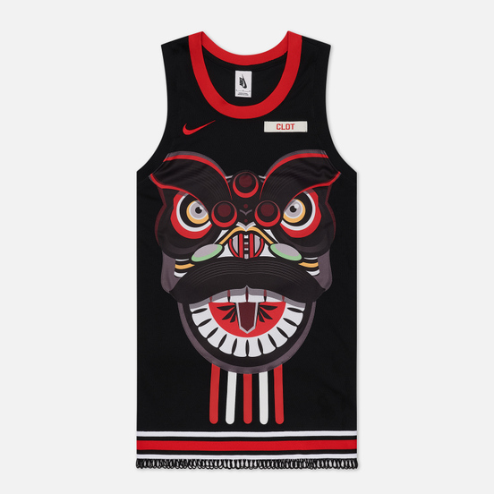 Мужская футболка Nike x CLOT NRG GE Jersey Black/University Red/White