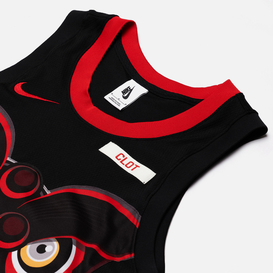 Мужская футболка Nike x CLOT NRG GE Jersey Black/University Red/White