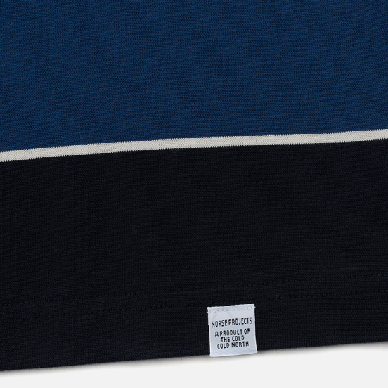 Мужская футболка Norse Projects Johannes 3 Stripe Twilight Blue