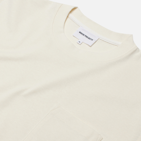 Мужская футболка Norse Projects Johannes Pocket Ecru