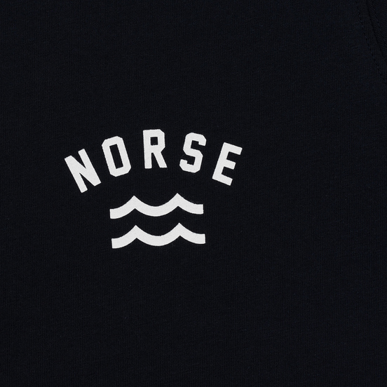 Мужская футболка Norse Projects Niels Ivy Wave Logo Dark Navy