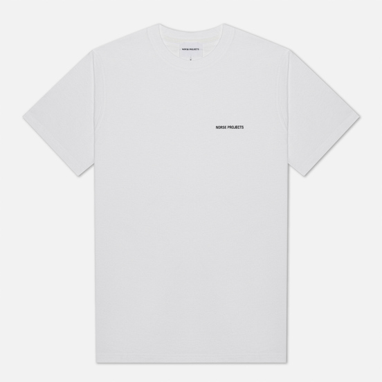 Мужская футболка Norse Projects Niels Norse Projects Logo White