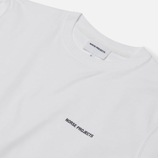 Мужская футболка Norse Projects Niels Norse Projects Logo White