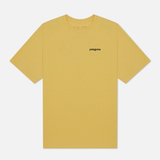 Мужская футболка Patagonia Fitz Roy Horizons Logo Surfboard Yellow
