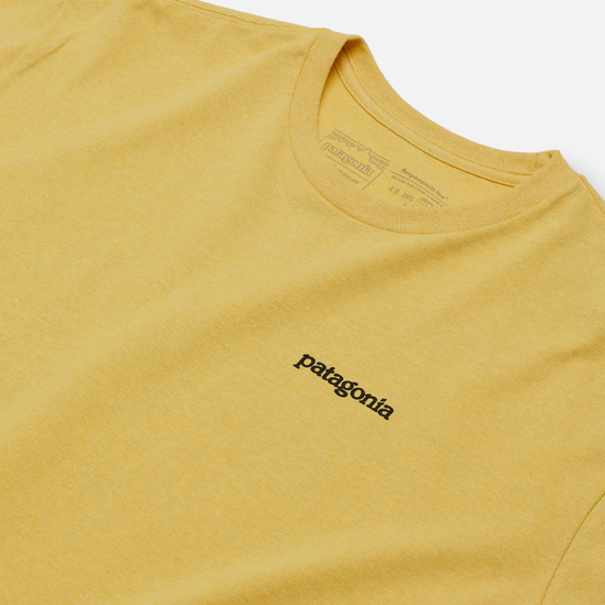 Мужская футболка Patagonia Fitz Roy Horizons Logo Surfboard Yellow