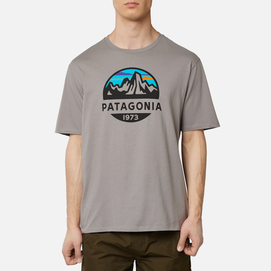 Мужская футболка Patagonia Fitz Roy Scope Organic Feather Grey