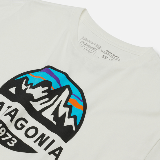 Мужская футболка Patagonia Fitz Roy Scope Organic White
