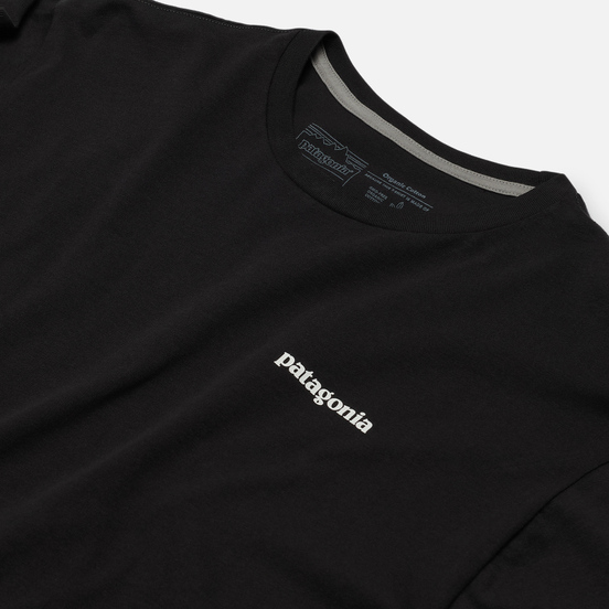 Мужская футболка Patagonia P-6 Logo Organic Black
