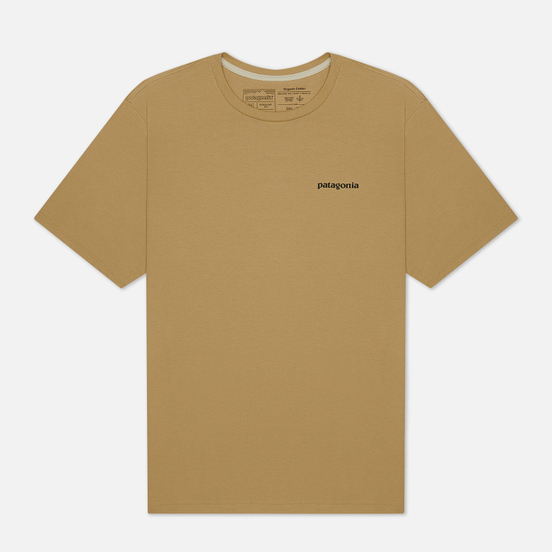 Мужская футболка Patagonia P-6 Logo Organic Classic Tan