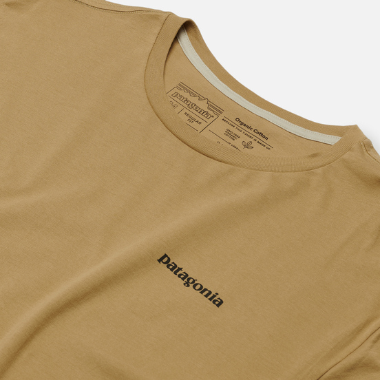 Мужская футболка Patagonia P-6 Logo Organic Classic Tan