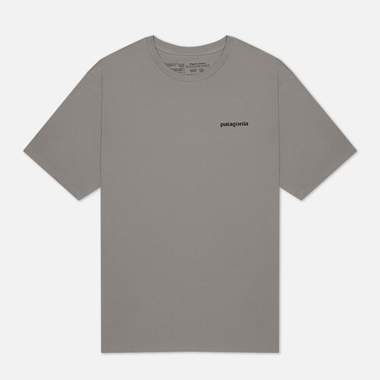 Мужская футболка Patagonia P-6 Logo Organic Feather Grey