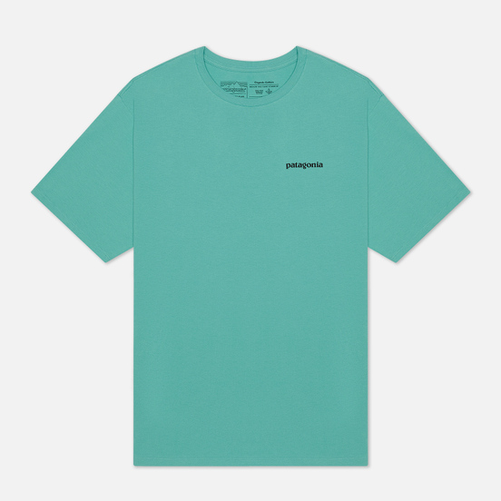 Мужская футболка Patagonia P-6 Logo Organic Light Beryl Green