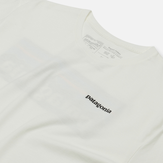 Мужская футболка Patagonia P-6 Logo Organic White