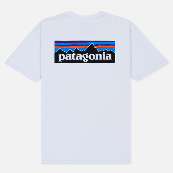 Мужская футболка Patagonia P-6 Logo White