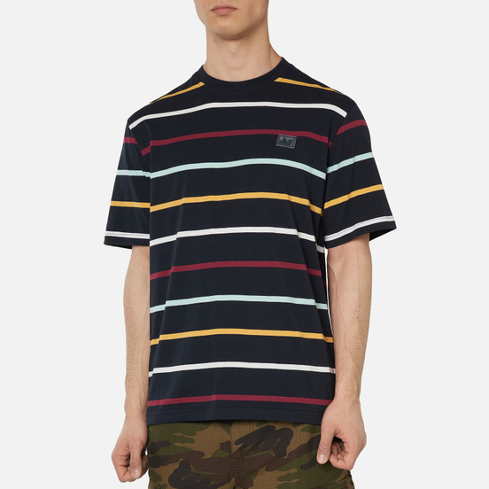 Мужская футболка Peaceful Hooligan Alden Navy Stripe