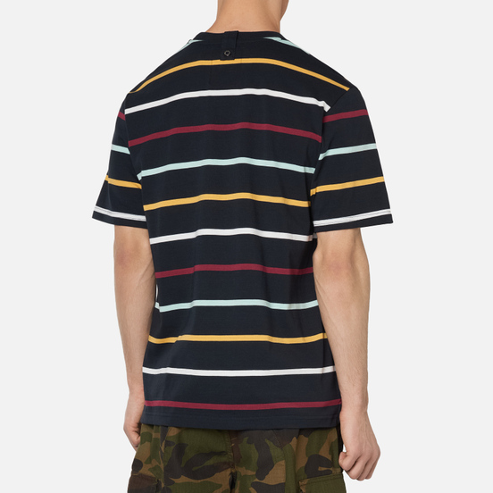 Мужская футболка Peaceful Hooligan Alden Navy Stripe