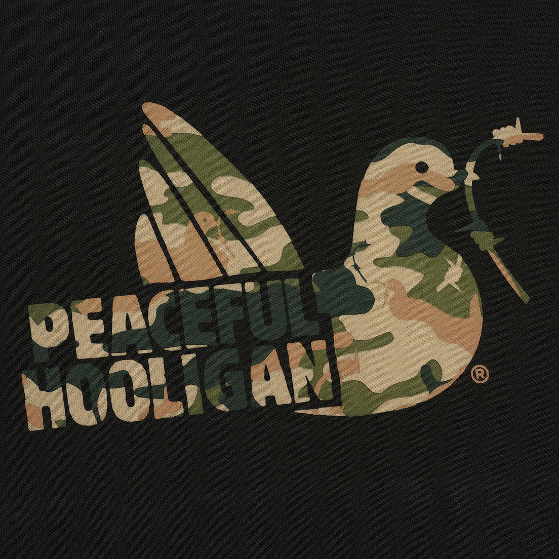 Peaceful Hooligan Мужская футболка Camo Dove
