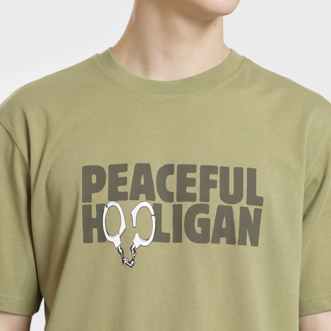 Peaceful Hooligan Мужская футболка Cuffs