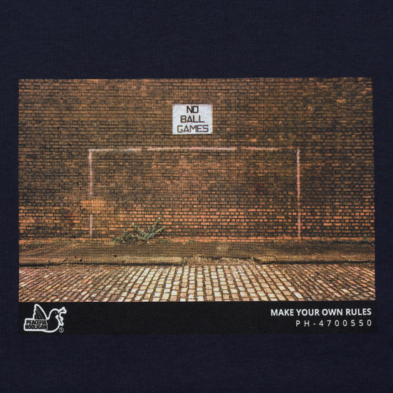 Мужская футболка Peaceful Hooligan Goal Navy