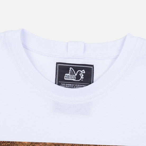 Мужская футболка Peaceful Hooligan Goal White